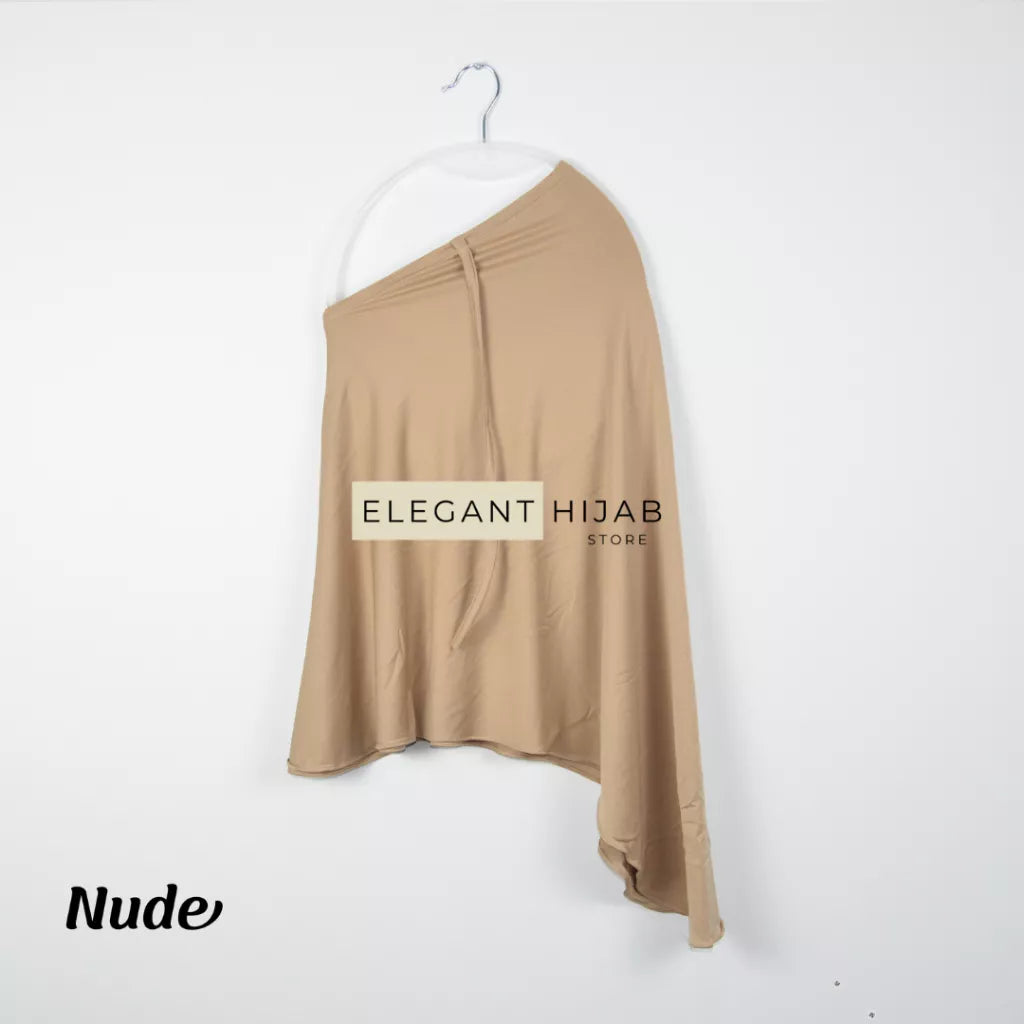 PREORDER Elegant Hijab - Jersey Instant Hijabwith String Nude Onesize (1-5y)