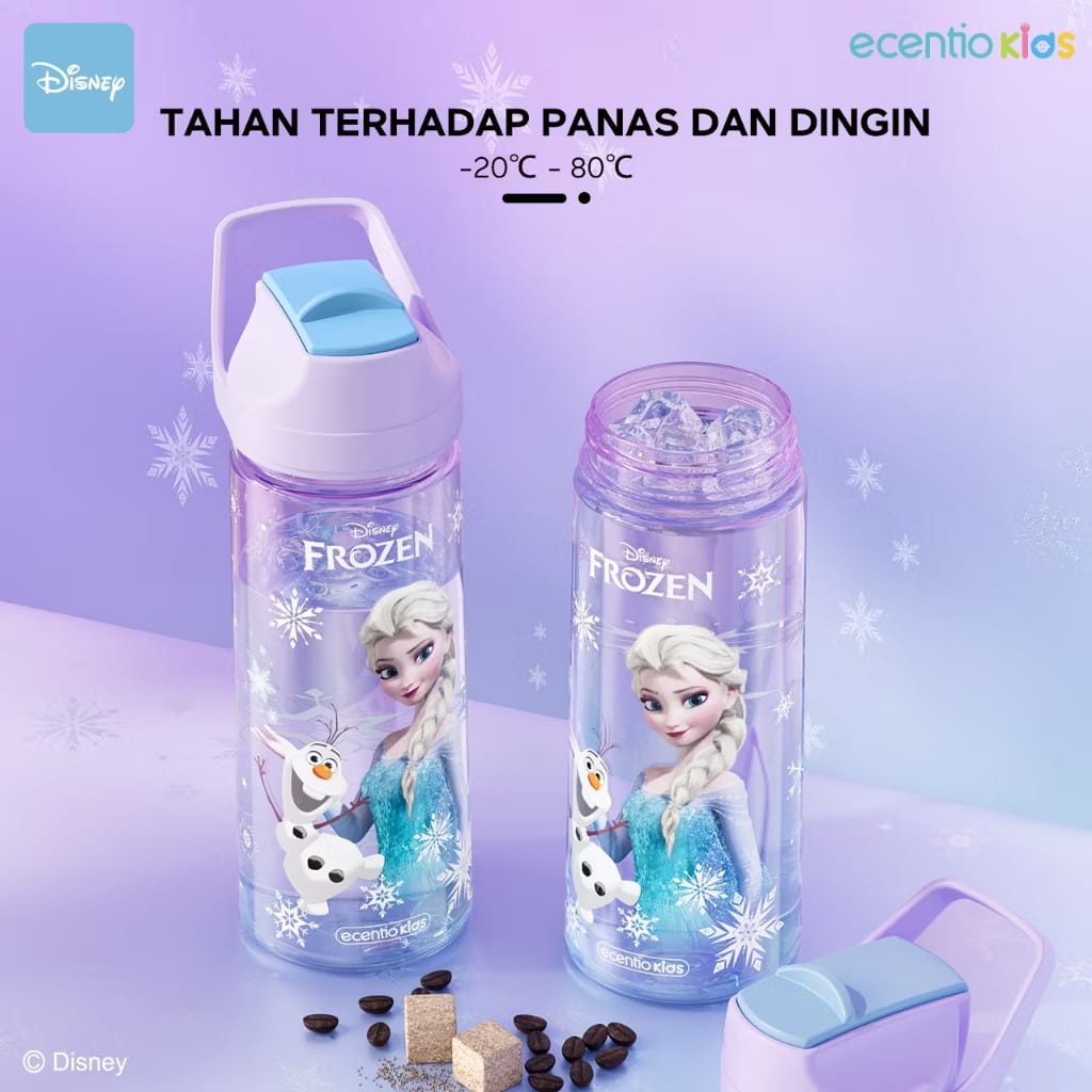 PREORDER Ecentio - 500ml Disney Elsa BPA Free Bottle