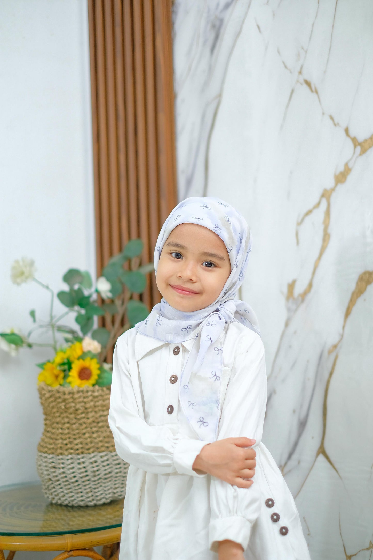 PREORDER Yazzren Hijab - Shabby Square with Attached Inner (Ribbon Series)