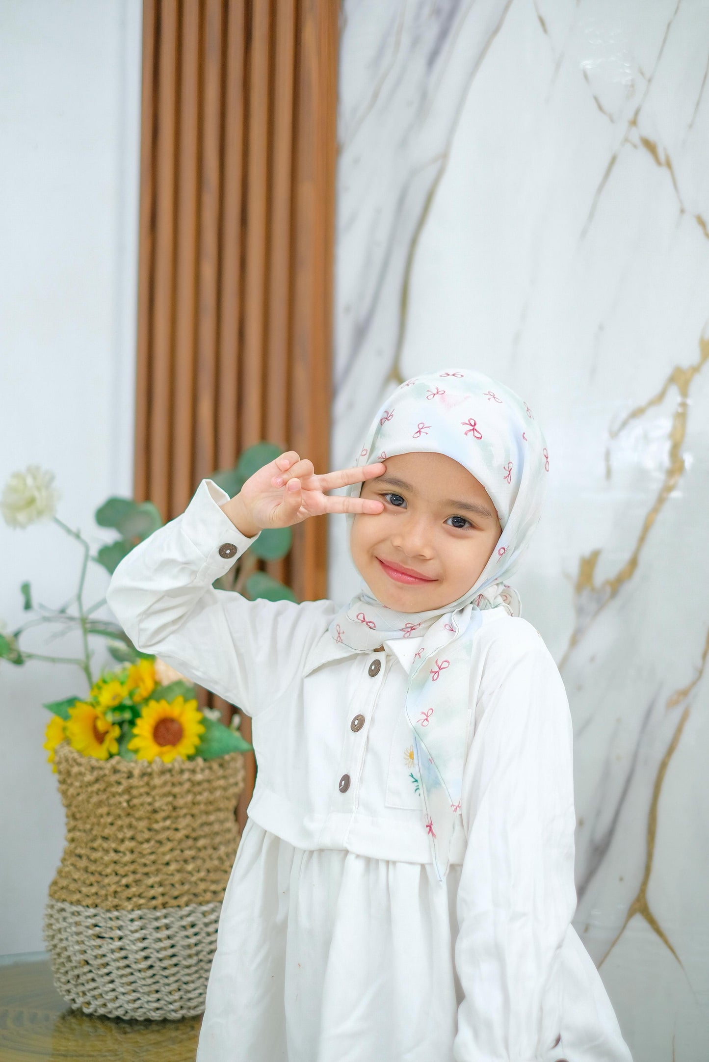 PREORDER Yazzren Hijab - Shabby Square with Attached Inner (Ribbon Series)