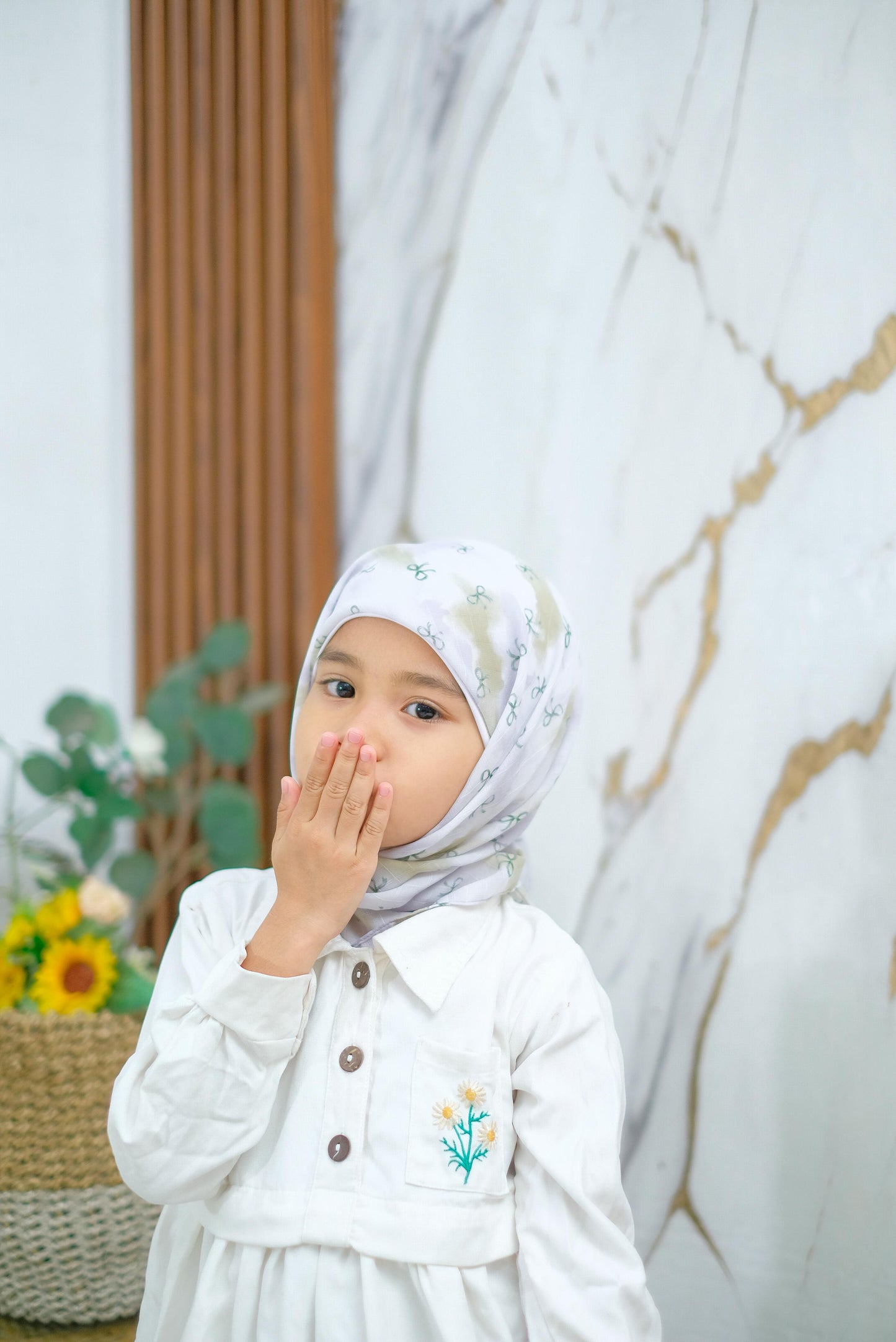 PREORDER Yazzren Hijab - Shabby Square with Attached Inner (Ribbon Series)
