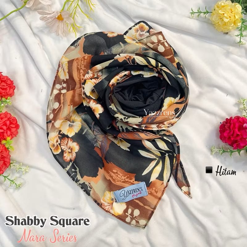 PREORDER Yazzren Hijab - Shabby Square with Attached Inner (Nara Series)