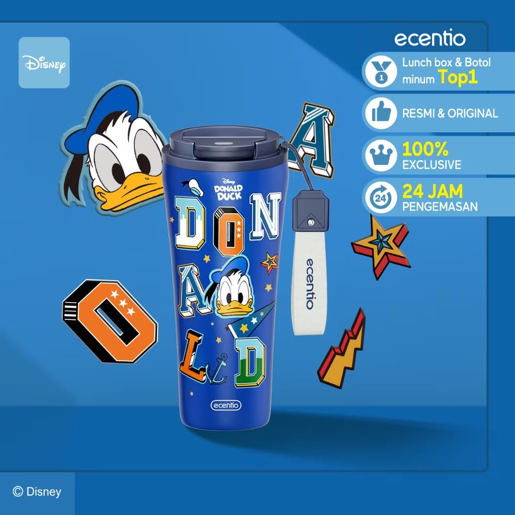 PREORDER Ecentio - 480ml Disney Donald Duck Stainless Tumbler