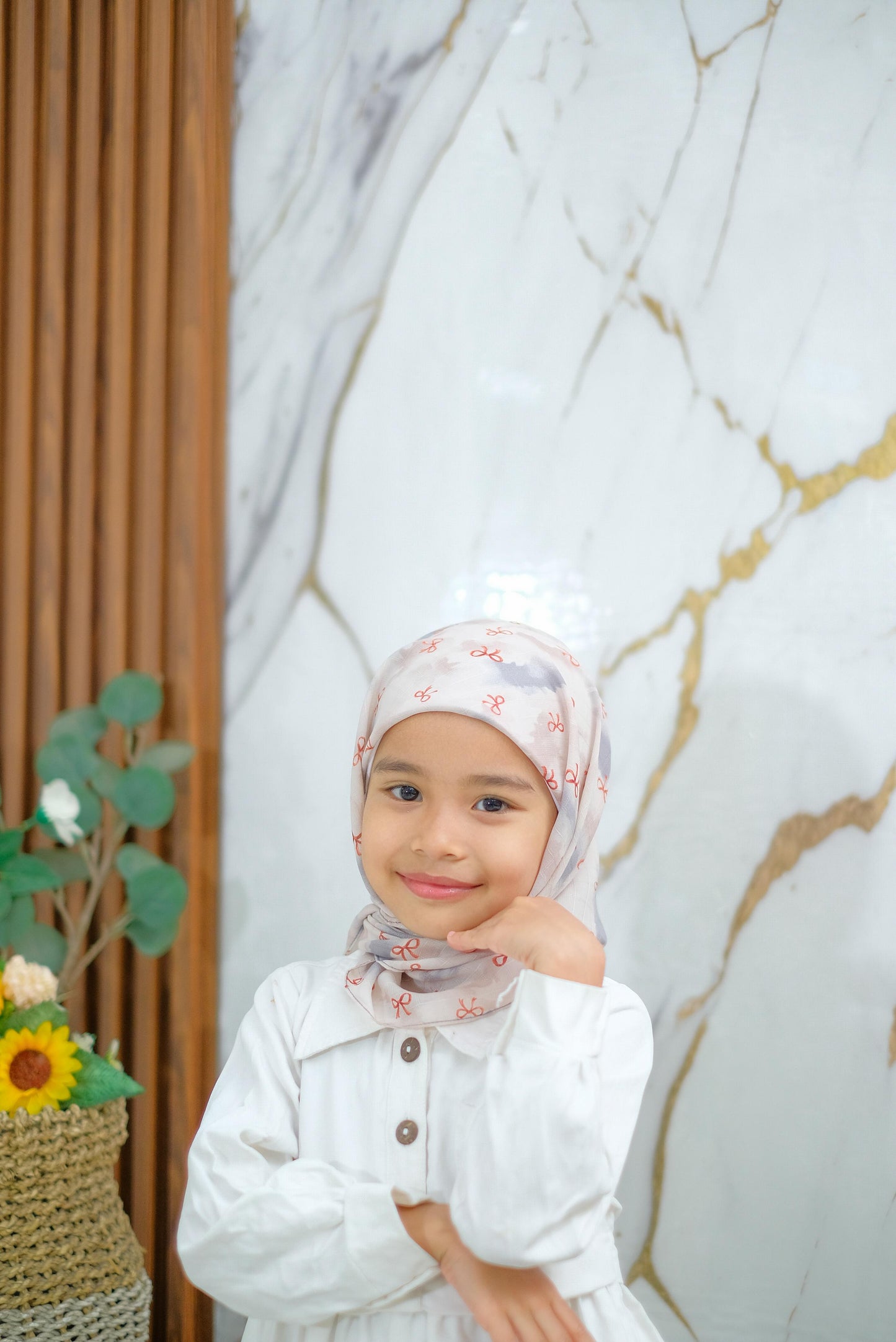 PREORDER Yazzren Hijab - Shabby Square with Attached Inner (Ribbon Series)