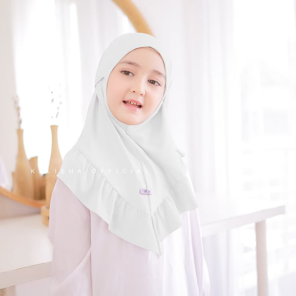 PREORDER Khalisha - Qinara Jersey Instan Hijab (onesize fit 3-7y)