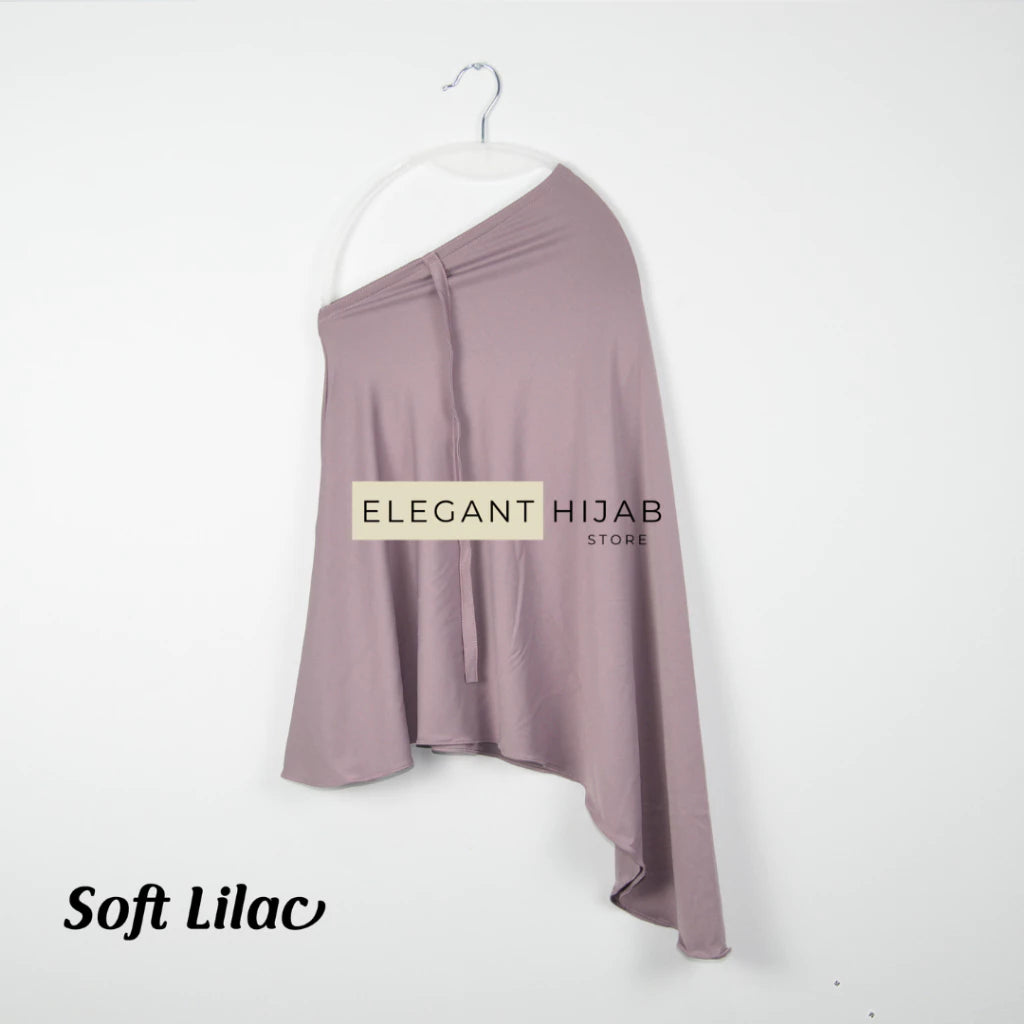 PREORDER Elegant Hijab - Jersey Instant Hijabwith String Soft Lilac Onesize (1-5y)
