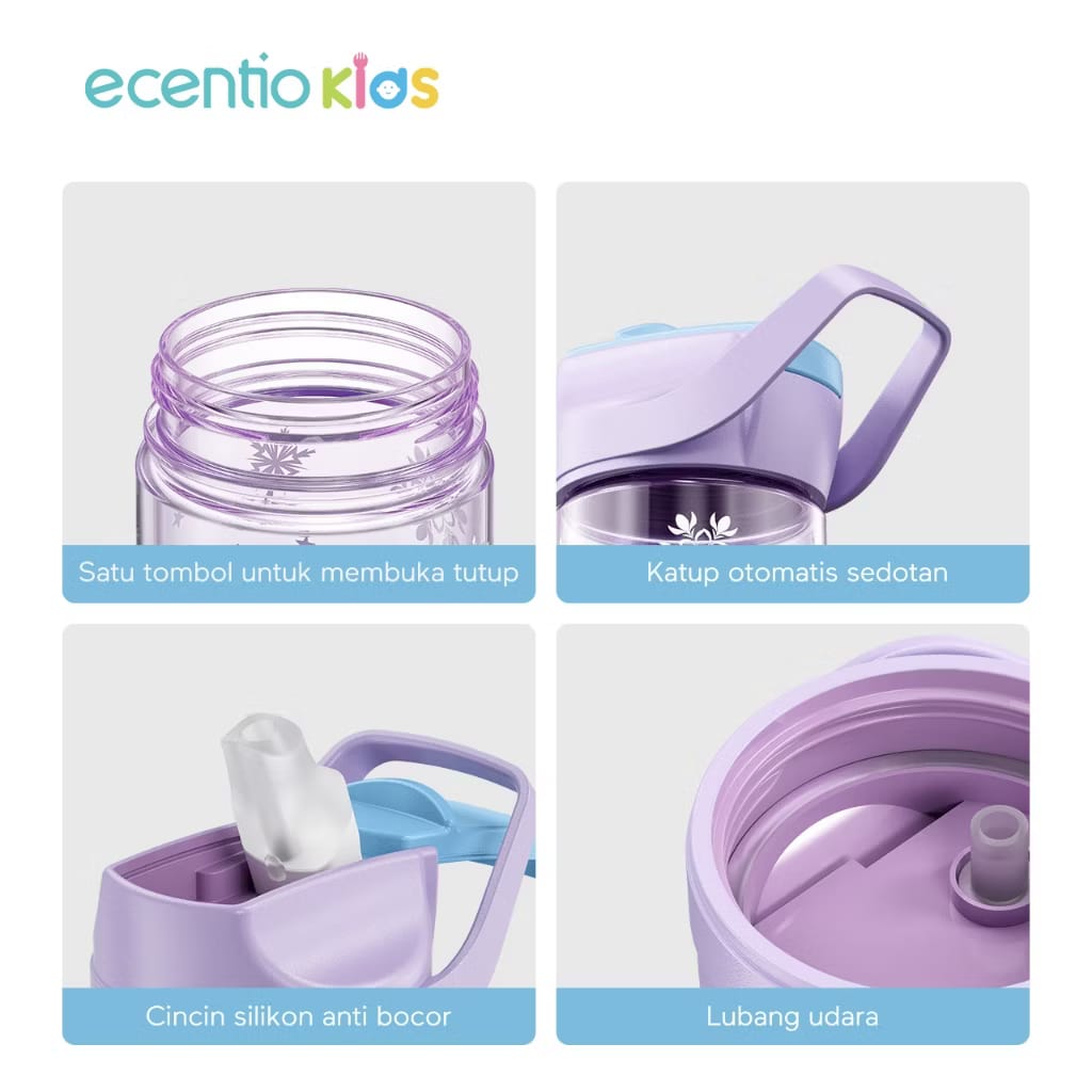 PREORDER Ecentio - 500ml Disney Elsa BPA Free Bottle