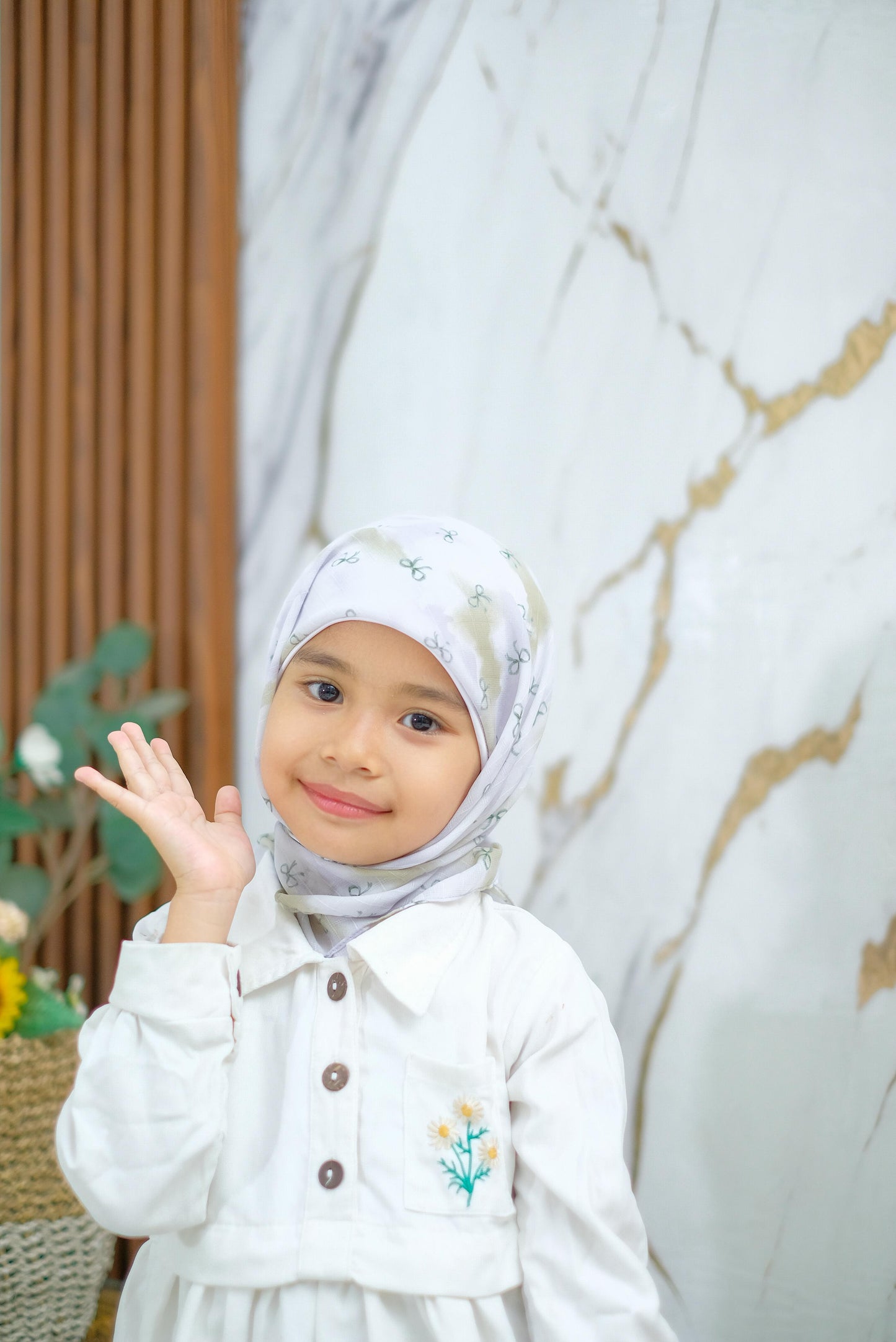 PREORDER Yazzren Hijab - Shabby Square with Attached Inner (Ribbon Series)