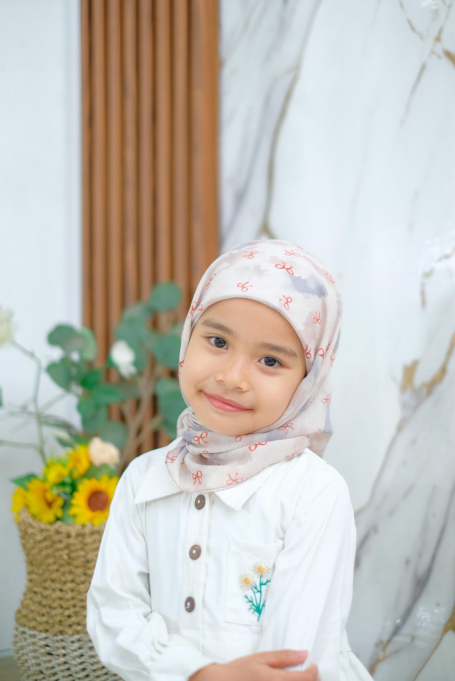 PREORDER Yazzren Hijab - Shabby Square with Attached Inner (Ribbon Series)