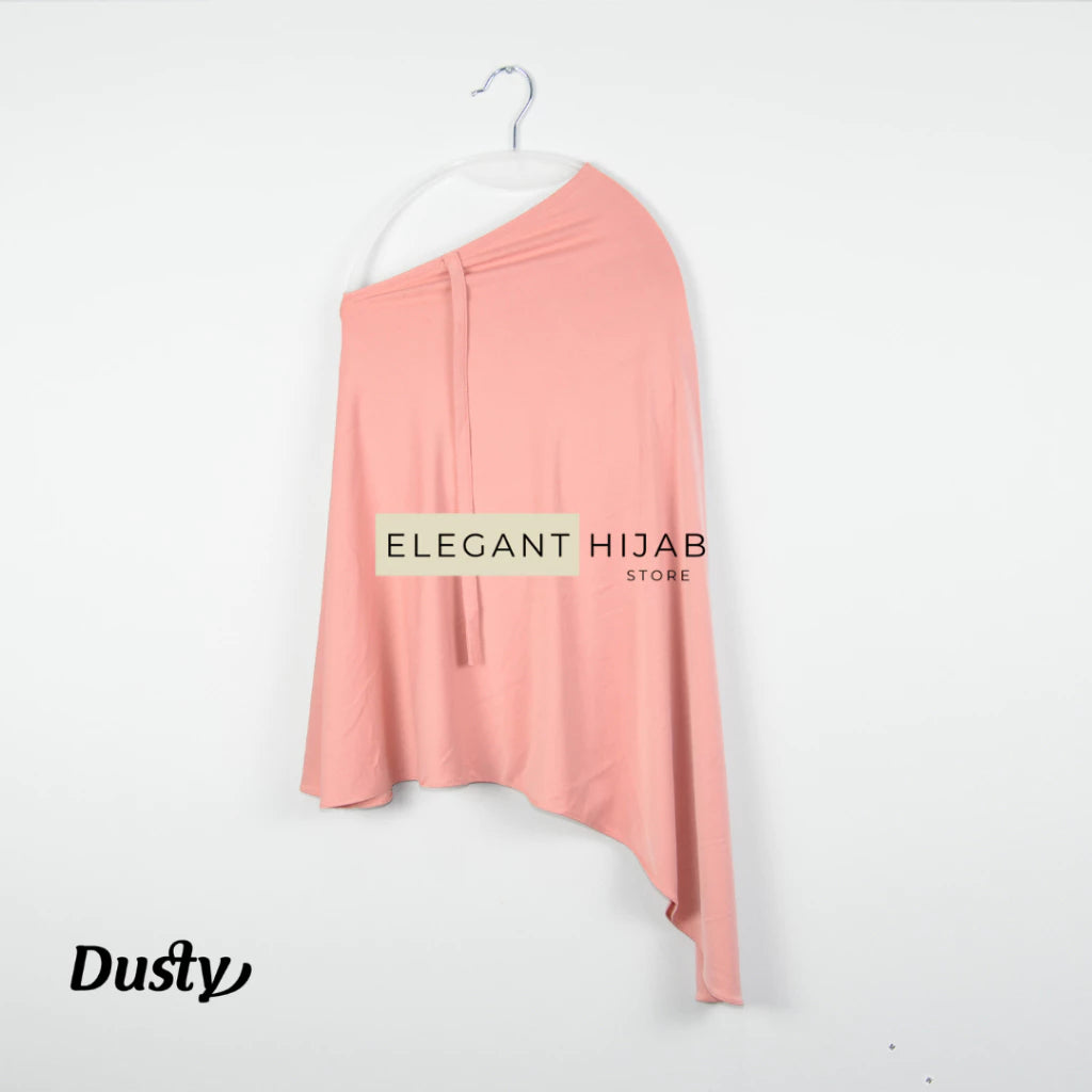 PREORDER Elegant Hijab - Jersey Instant Hijabwith String Dusty Pink Onesize (1-5y)