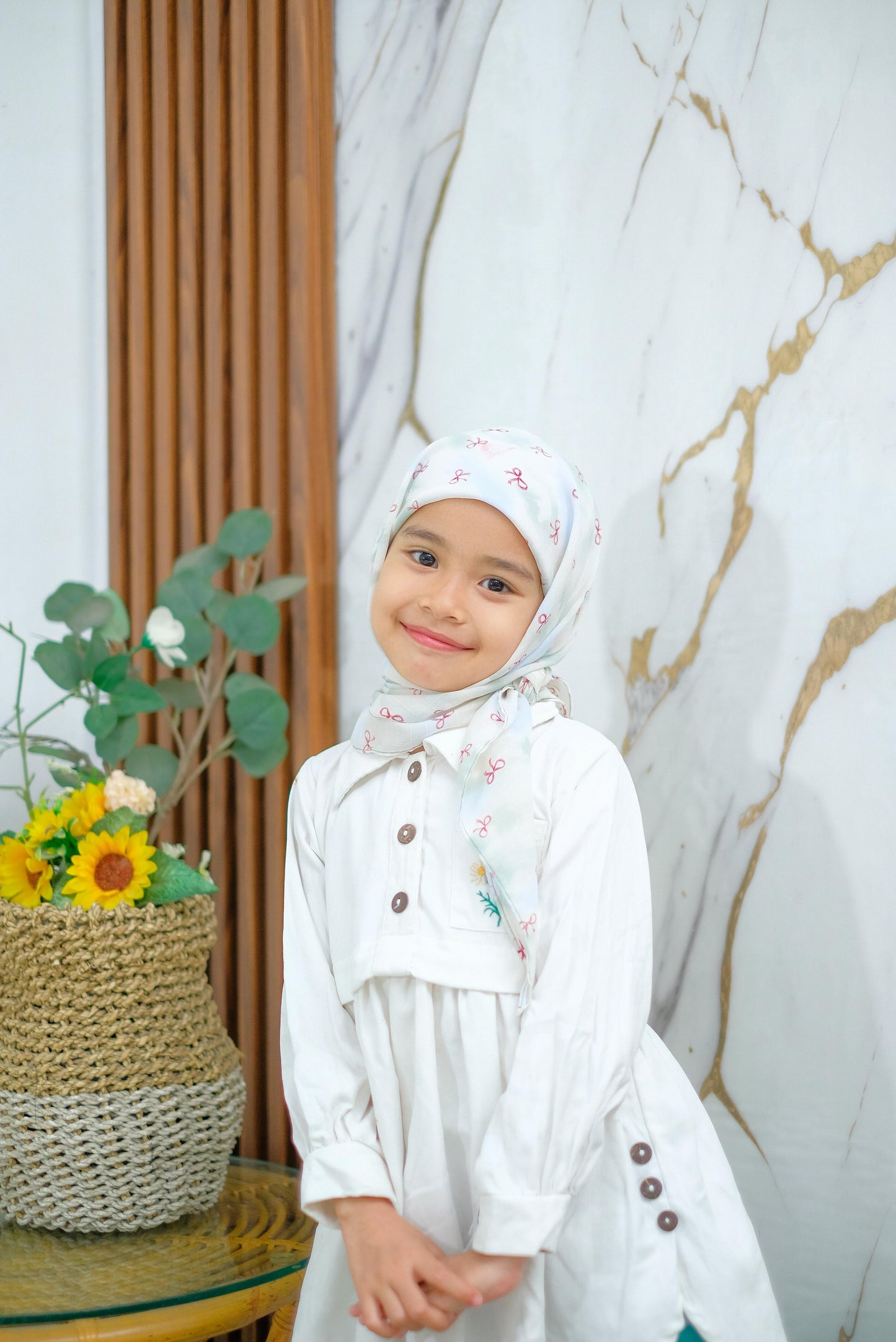 PREORDER Yazzren Hijab - Shabby Square with Attached Inner (Ribbon Series)