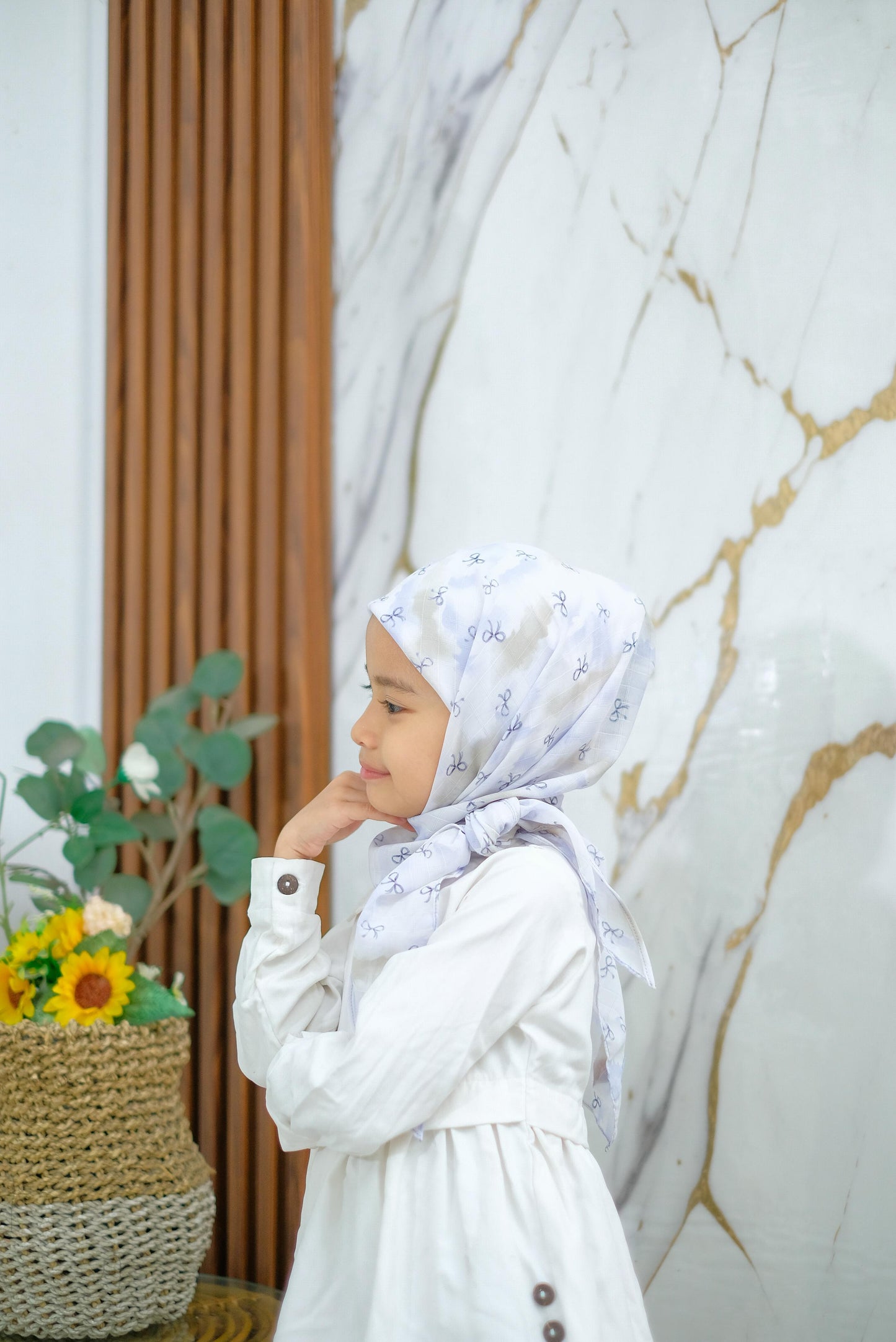PREORDER Yazzren Hijab - Shabby Square with Attached Inner (Ribbon Series)