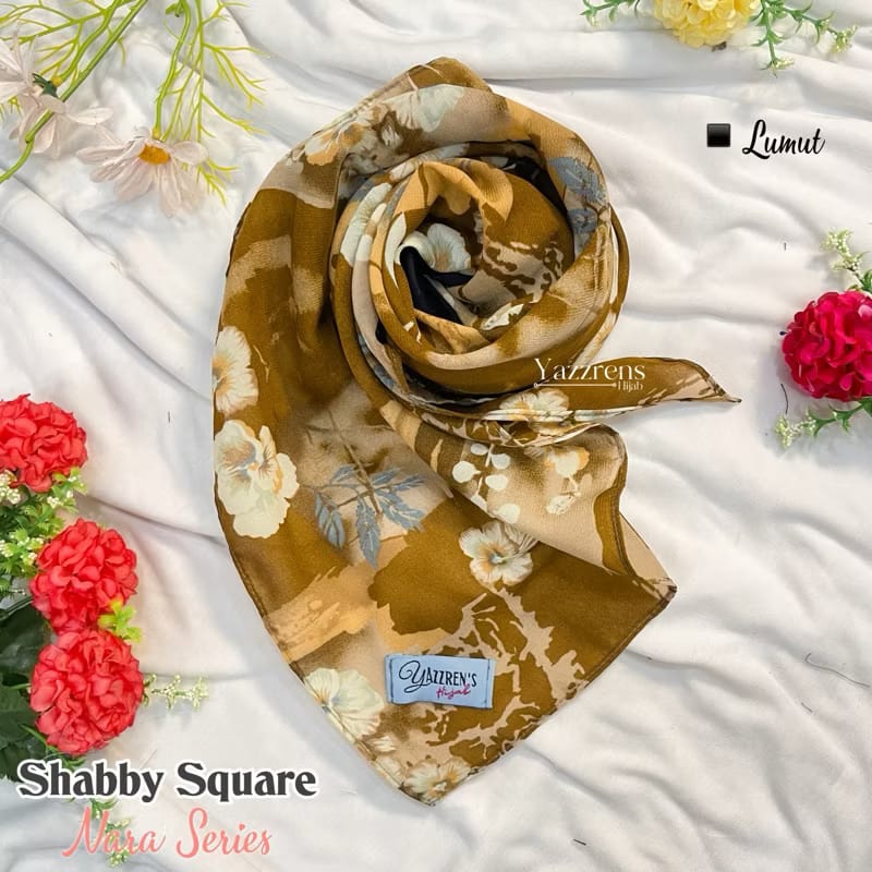 PREORDER Yazzren Hijab - Shabby Square with Attached Inner (Nara Series)