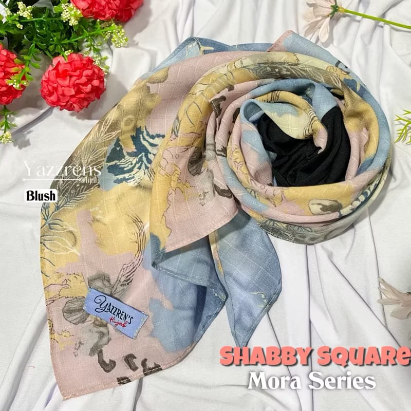 PREORDER Yazzren Hijab - Shabby Square with Attached Inner (Mora Series)