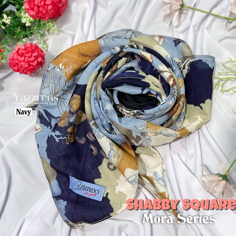 PREORDER Yazzren Hijab - Shabby Square with Attached Inner (Mora Series)