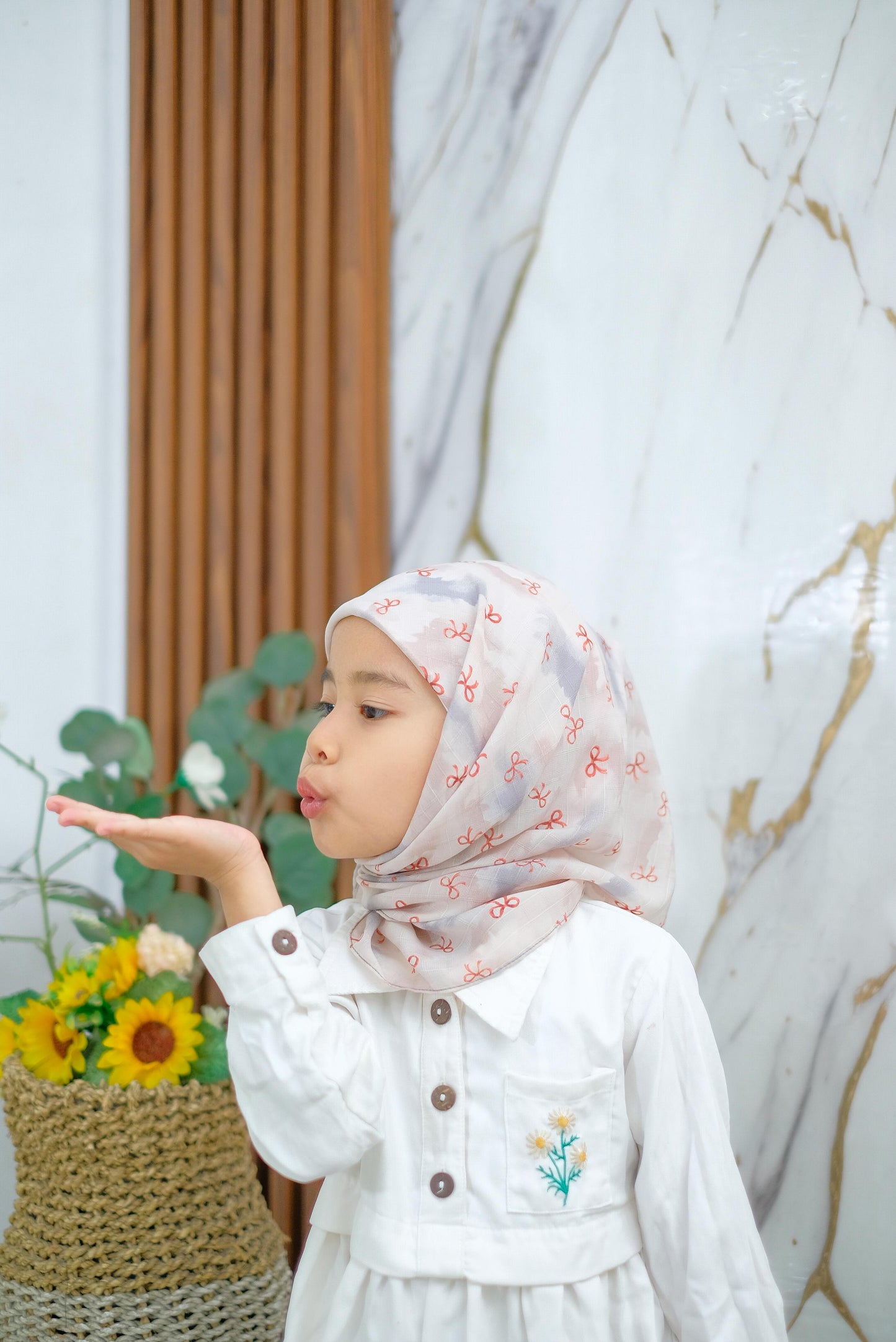 PREORDER Yazzren Hijab - Shabby Square with Attached Inner (Ribbon Series)
