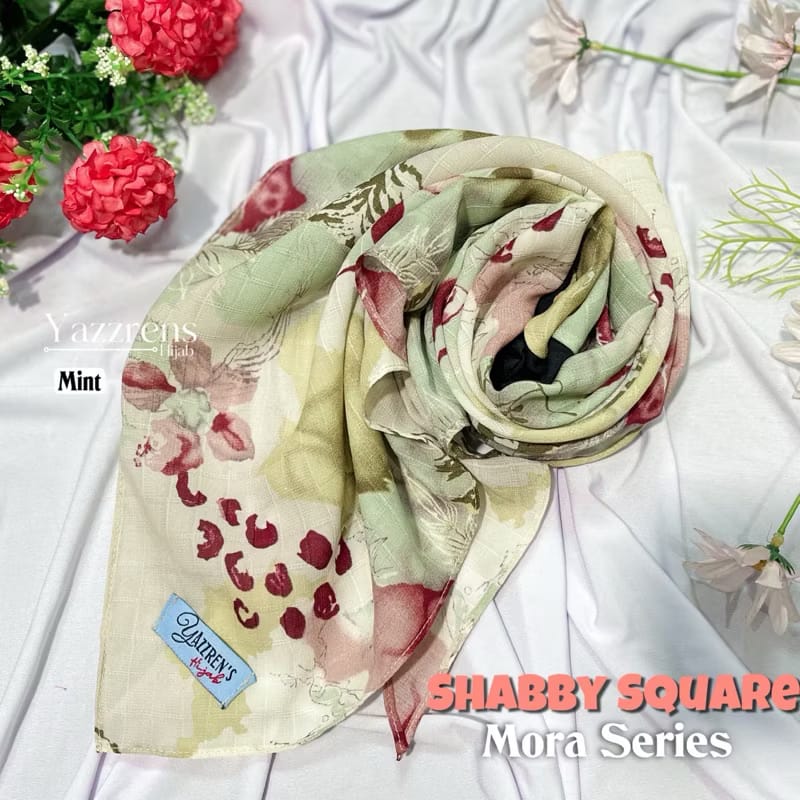 PREORDER Yazzren Hijab - Shabby Square with Attached Inner (Mora Series)