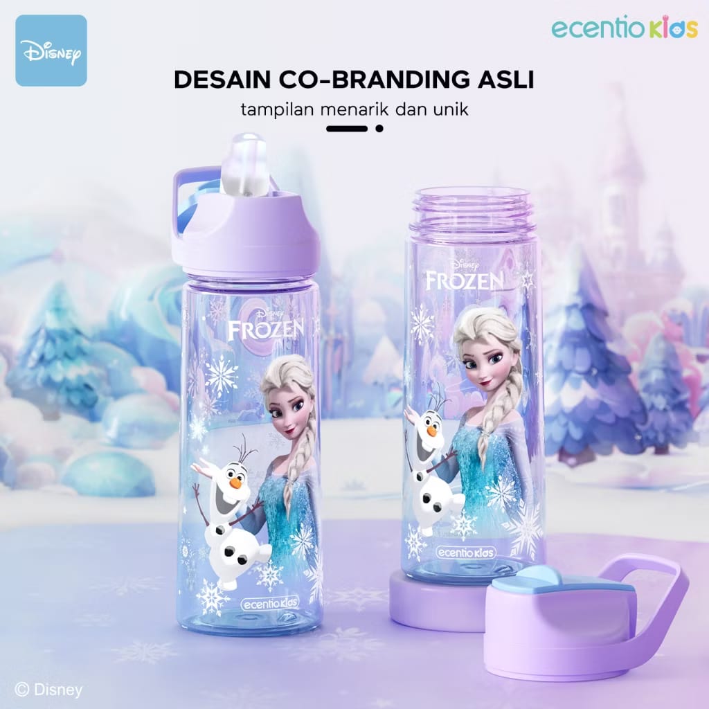 PREORDER Ecentio - 500ml Disney Elsa BPA Free Bottle