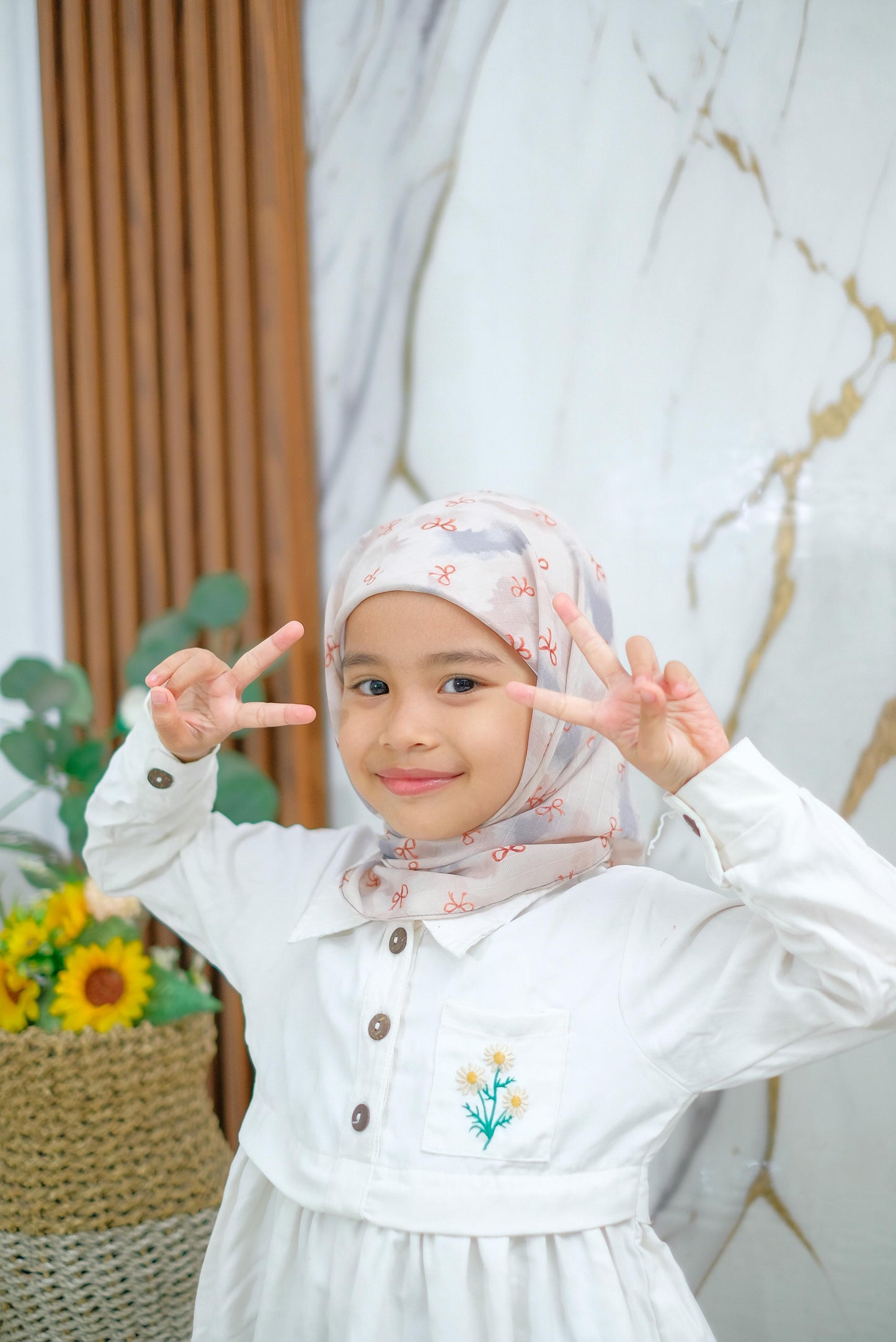 PREORDER Yazzren Hijab - Shabby Square with Attached Inner (Ribbon Series)