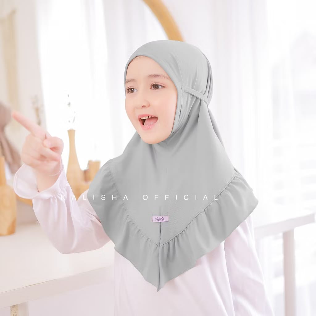 PREORDER Khalisha - Qinara Jersey Instan Hijab (onesize fit 3-7y)