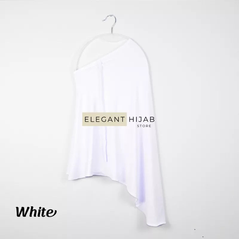 PREORDER Elegant Hijab - Jersey Instant Hijabwith String White Onesize (1-5y)