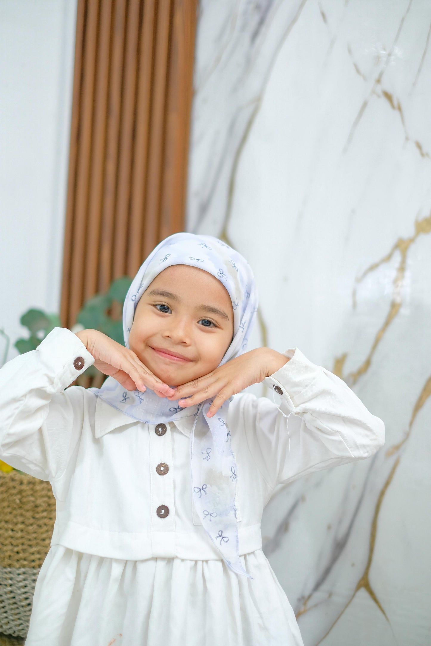 PREORDER Yazzren Hijab - Shabby Square with Attached Inner (Ribbon Series)
