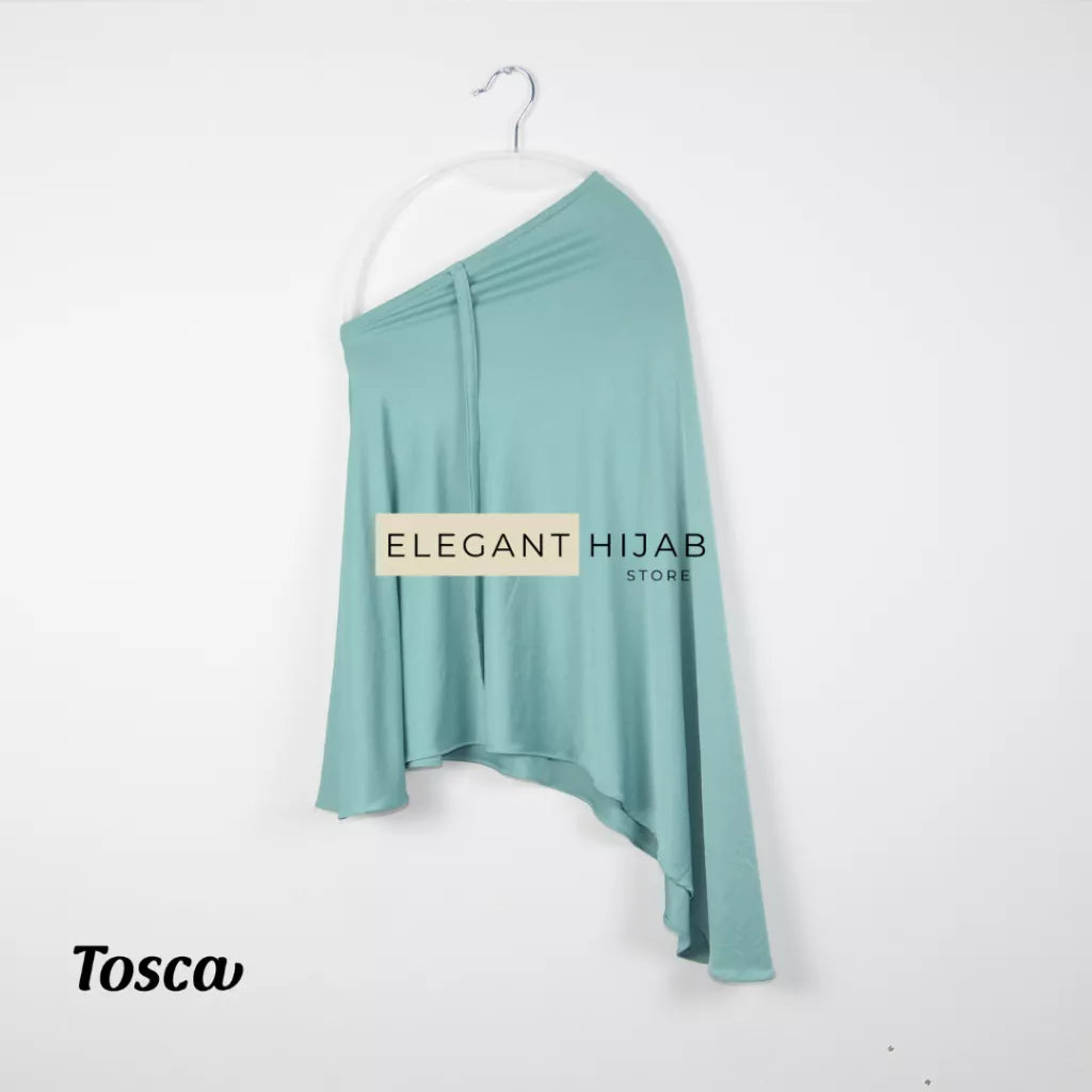 PREORDER Elegant Hijab - Jersey Instant Hijabwith String Turquoise Onesize (1-5y)