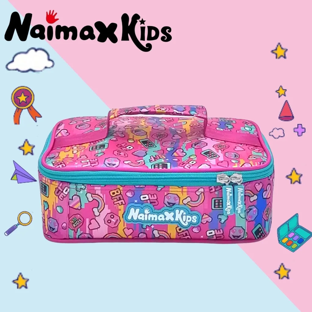 PREORDER NaimaXkid Lunch Bag Single Layer - Pink Craft
