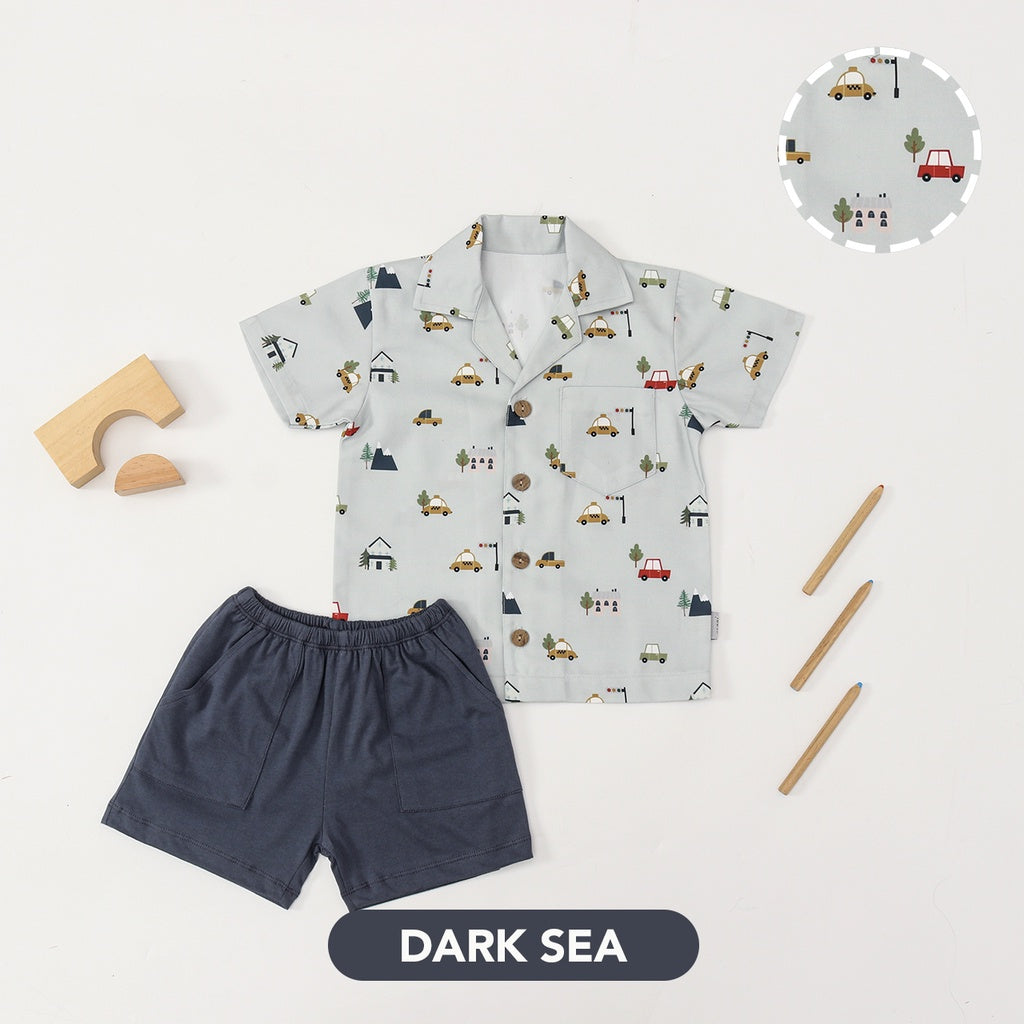 PREORDER MOOI PRINTED SHORT SLEEVES SET FOR BOYS