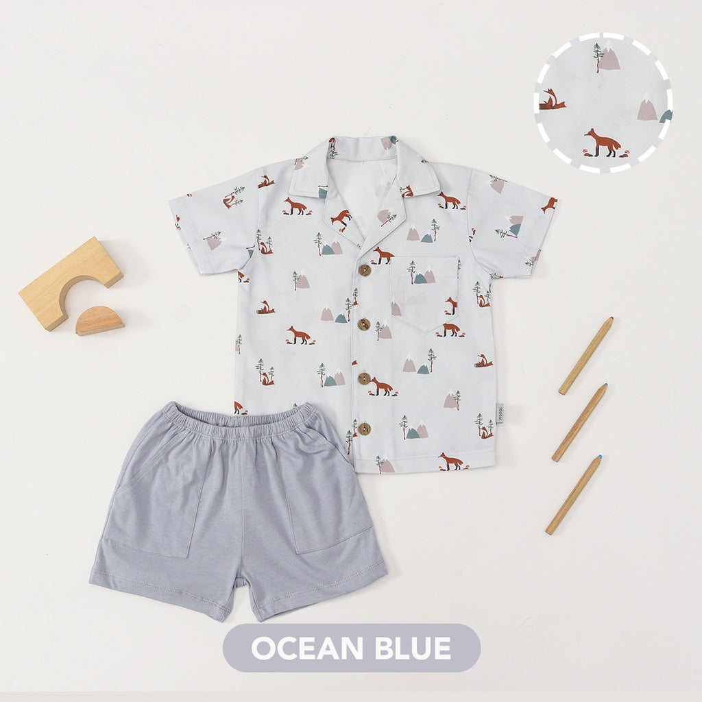 PREORDER MOOI PRINTED SHORT SLEEVES SET FOR BOYS