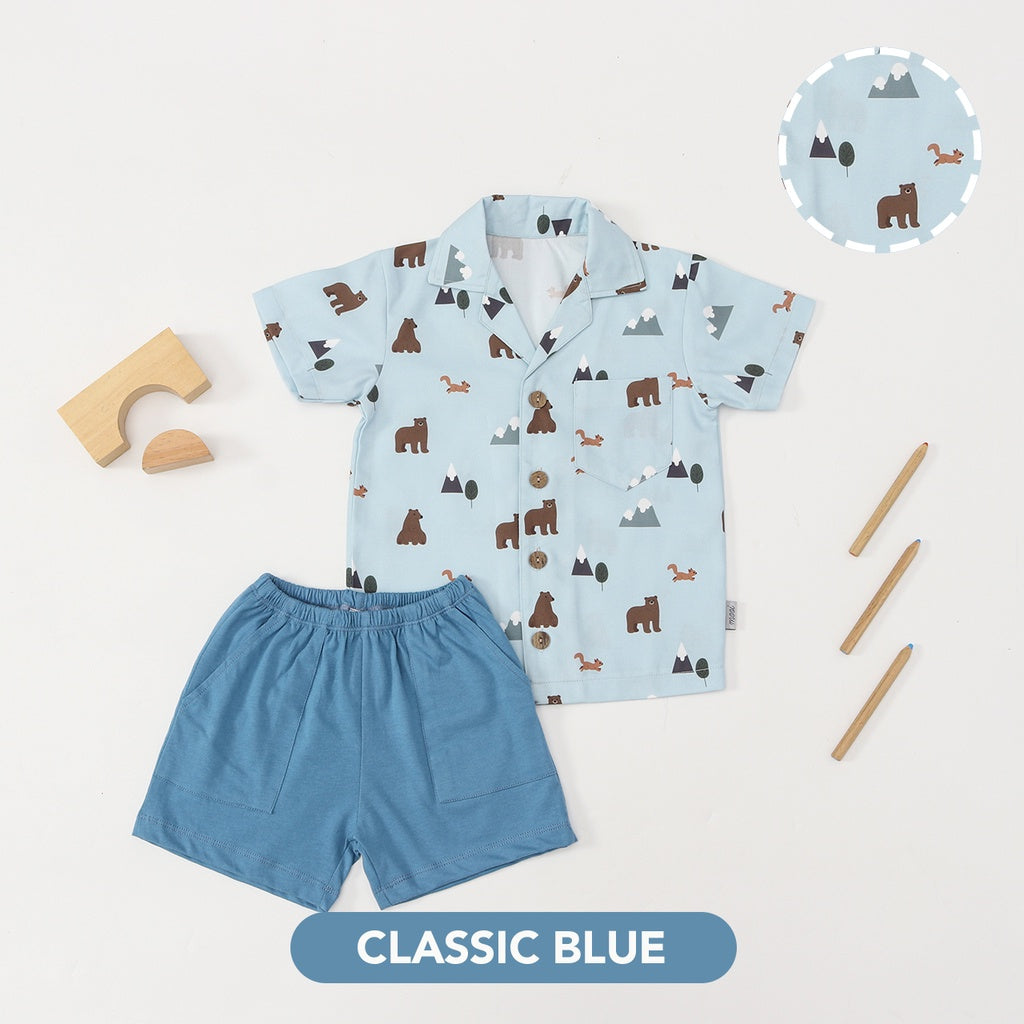 PREORDER MOOI PRINTED SHORT SLEEVES SET FOR BOYS