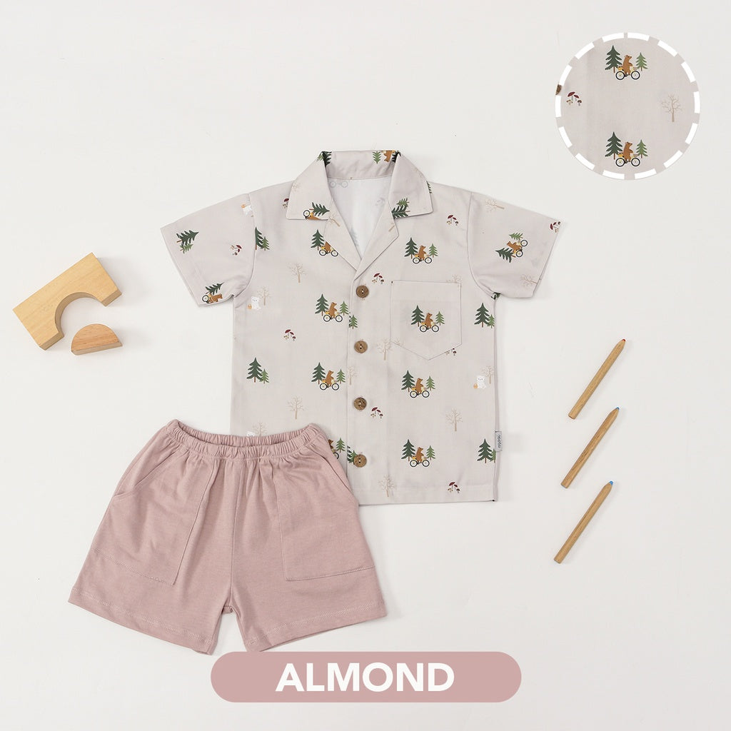 PREORDER MOOI PRINTED SHORT SLEEVES SET FOR BOYS