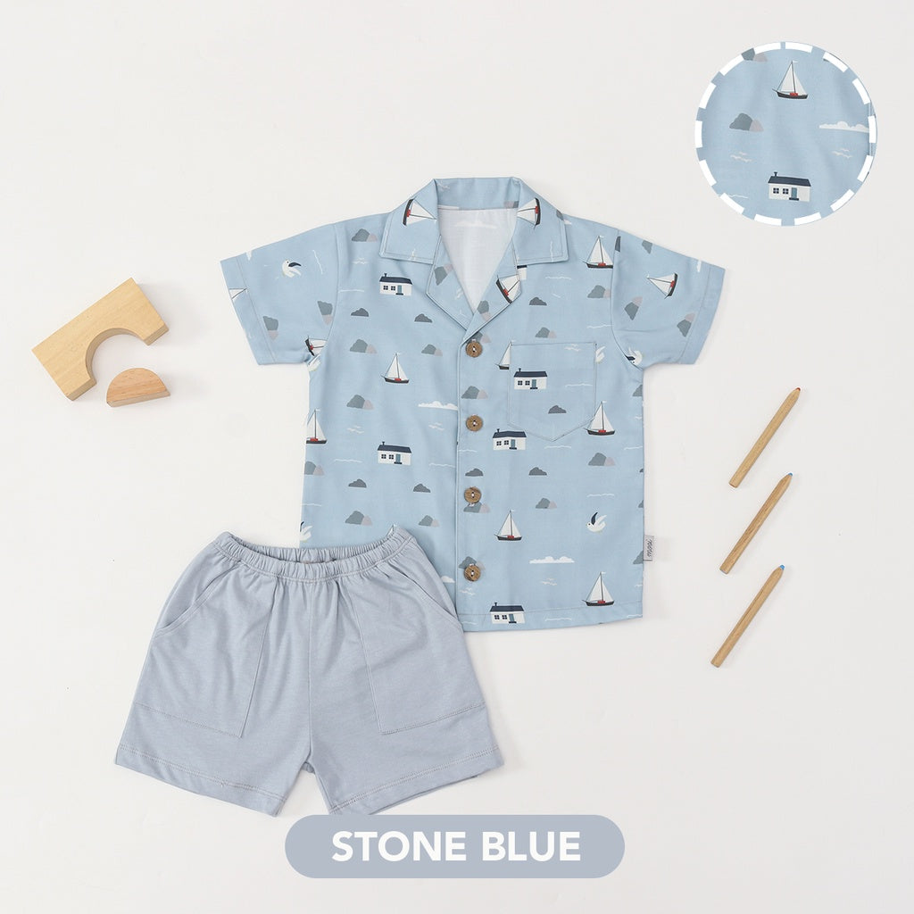 PREORDER MOOI PRINTED SHORT SLEEVES SET FOR BOYS