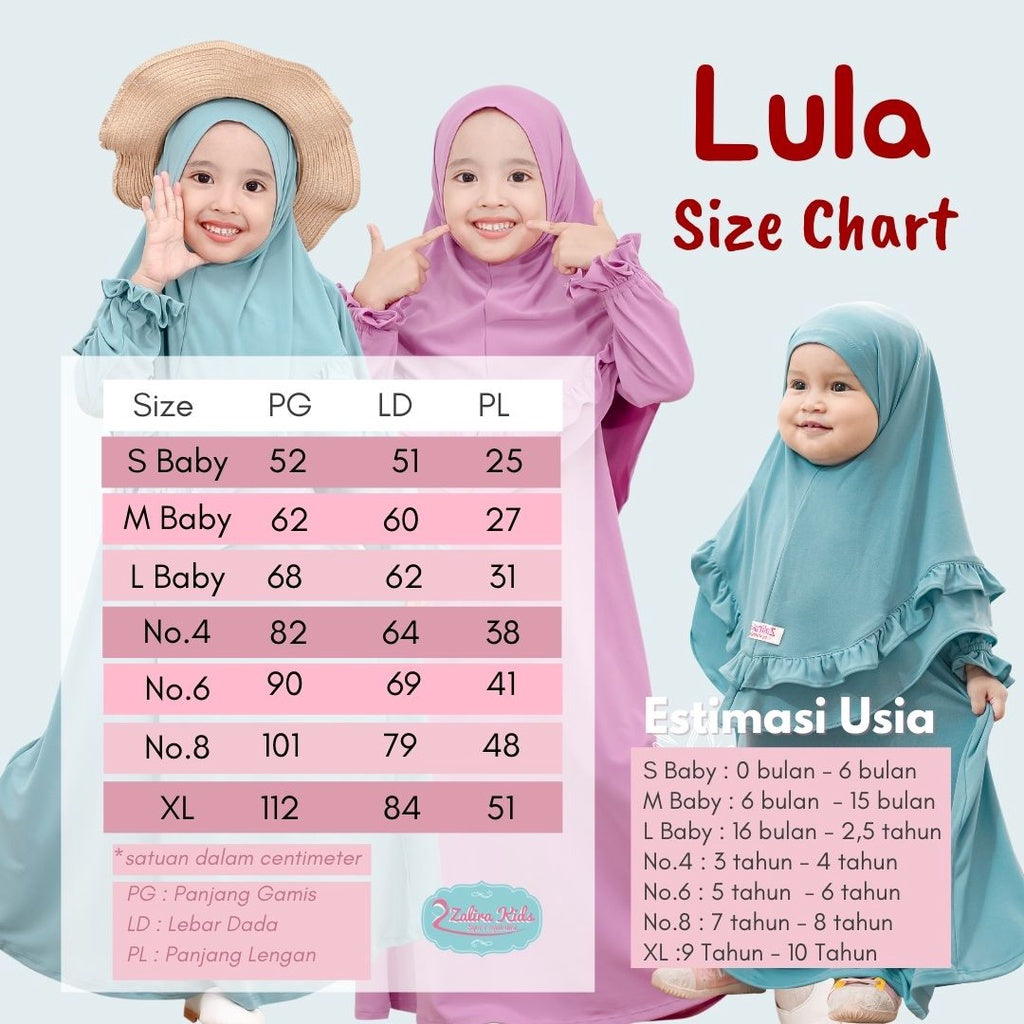 PREORDER Zalira - Lula Gamis Set