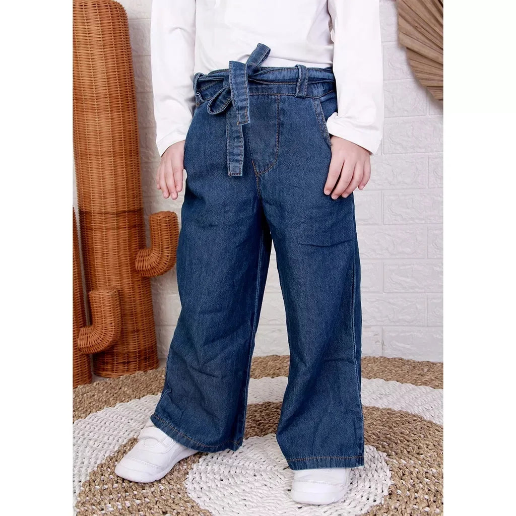 PREORDER Dungdungkids - Denim Wide Leg Pants