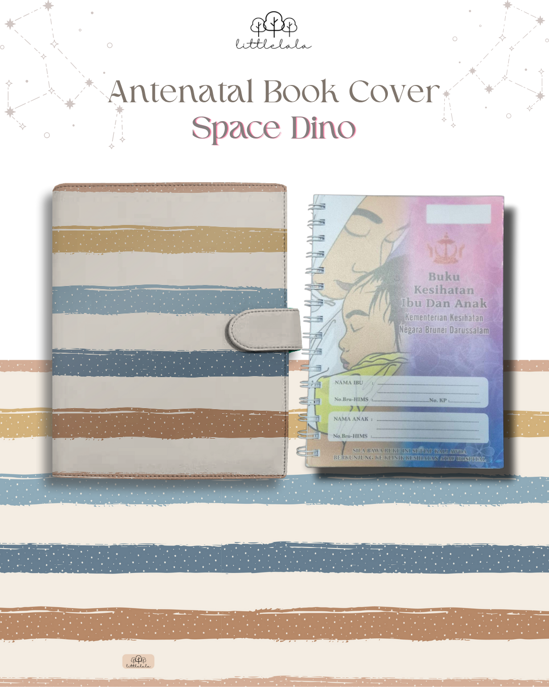 PREORDER Antenatal Book Cover - Space Dino Series