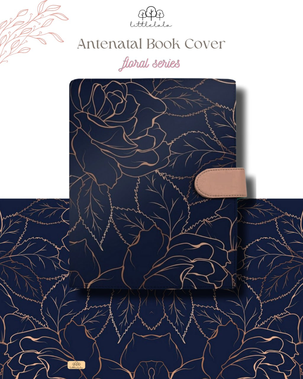 Preorder Littlelala - Antenatal Book Cover (Floral Series) FLO0106