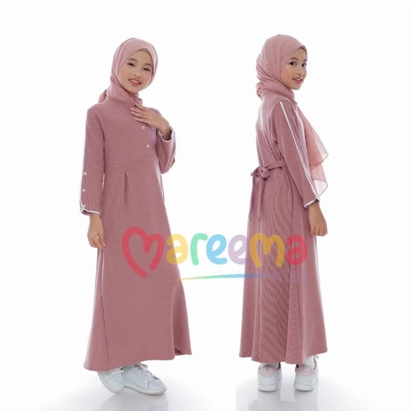 PREORDER Mareema - Cotton Knitted Dress Long Sleeves Dusty