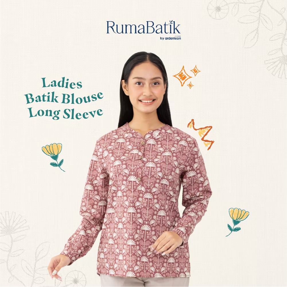 PREORDER Ardenleon - Women Batik Blouse Long Sleeves