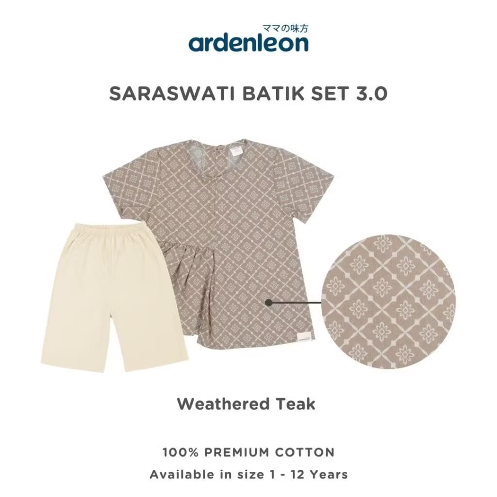 PREORDER Ardenleon - Girl Saraswati Batik Set 2.0