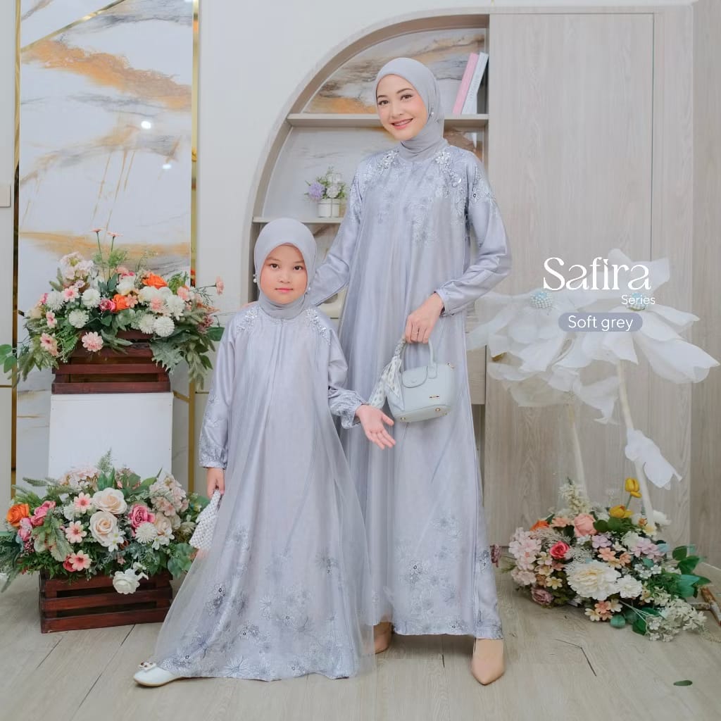 PREORDER BBC Kids - Safira Gamis Soft Gray