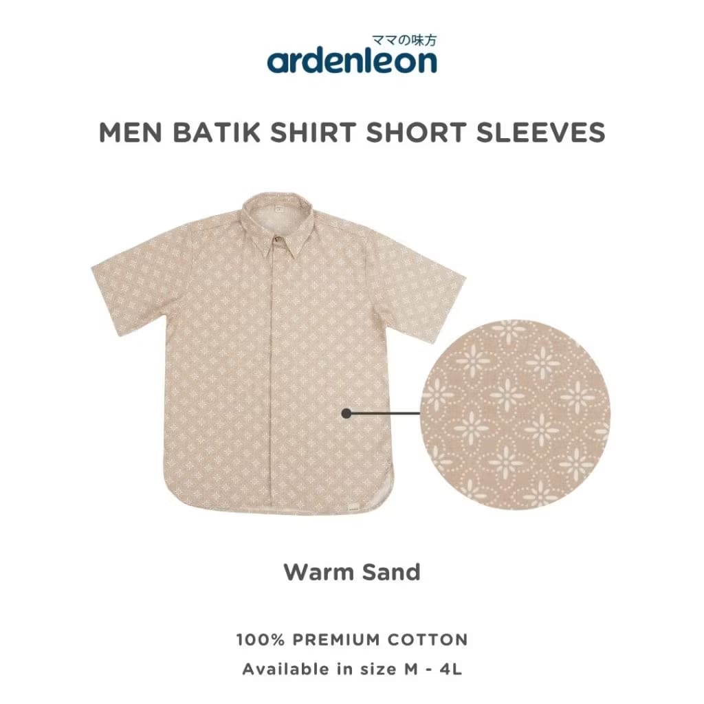 PREORDER Ardenleon - Men Batik Top Short Sleeves