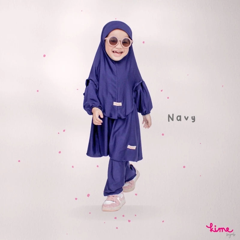 PREORDER Kimehijab - Lubna Set Navy Blue