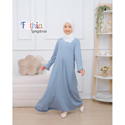 PREORDER Basimakids - Fathia Long Dress Blue