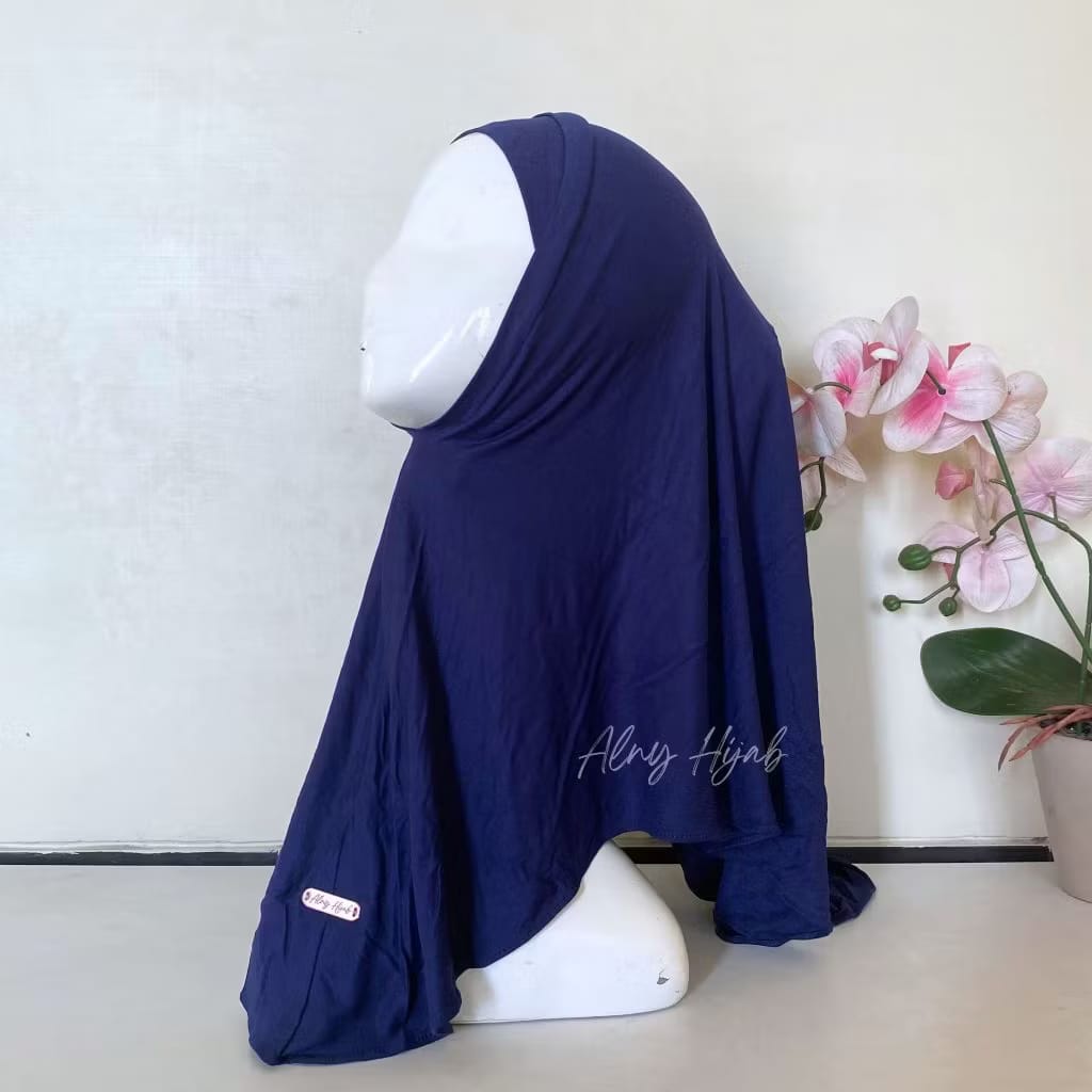 PREORDER Alny - Amora Instan Hijab Navy