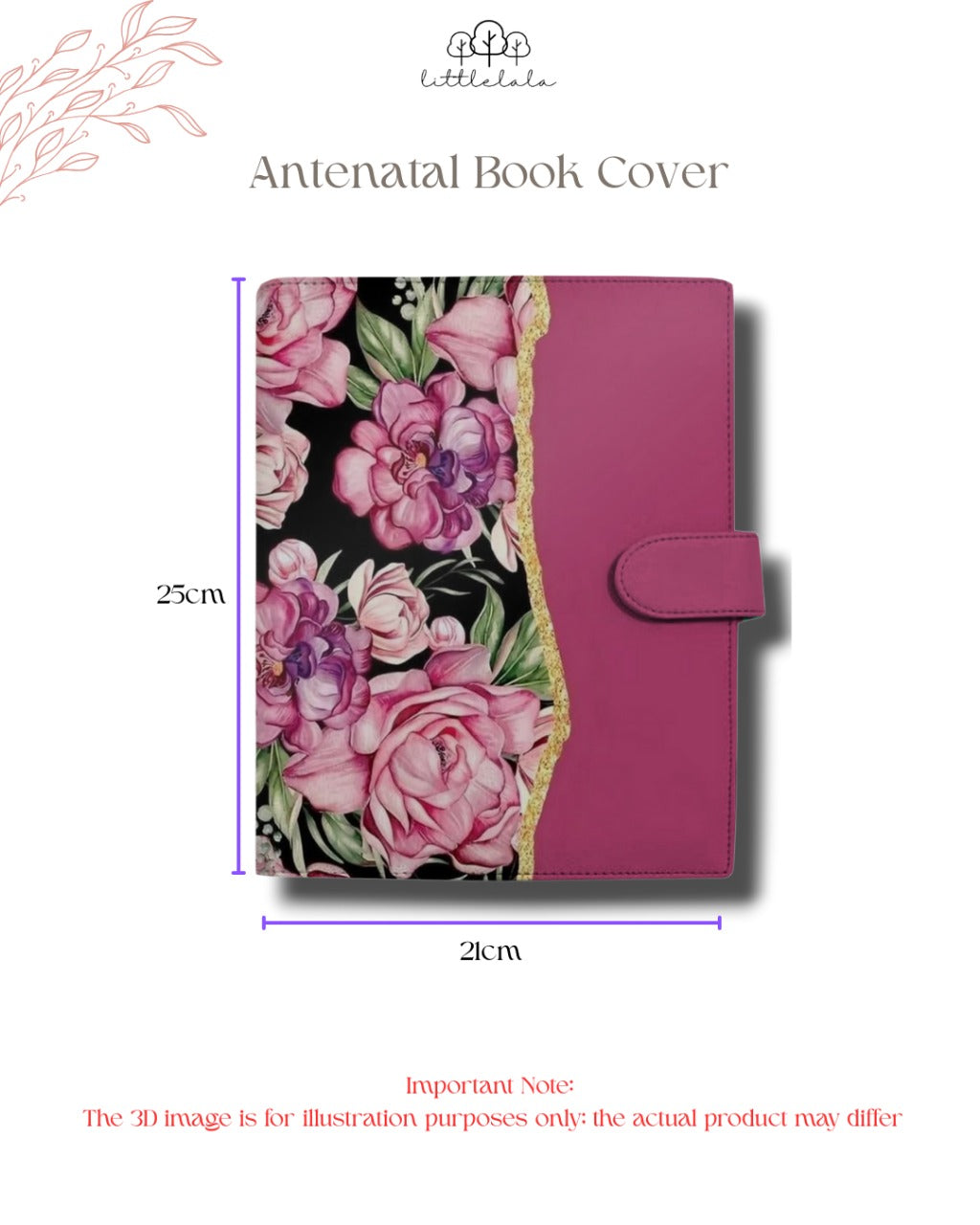 Preorder Littlelala - Antenatal Book Cover (Floral Series)