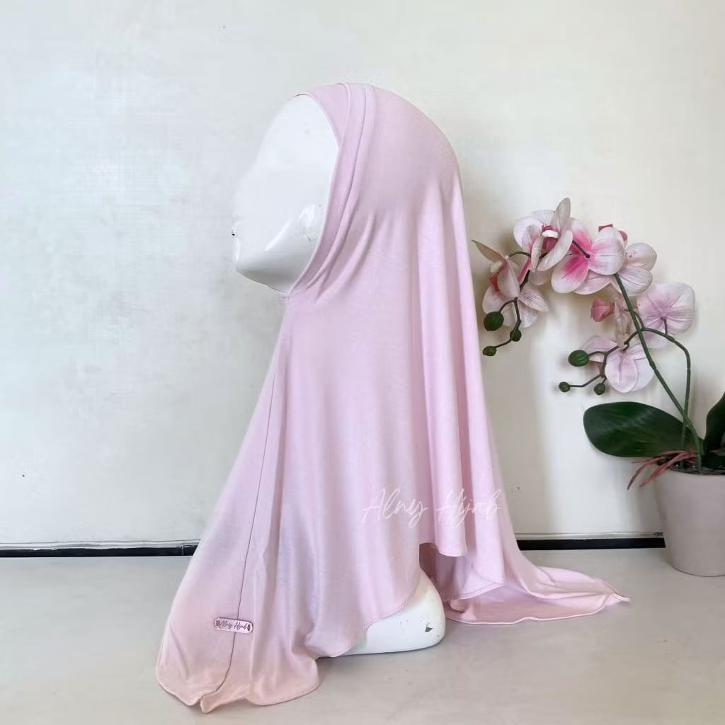 PREORDER Alny - Amora Instan Hijab Baby Pink