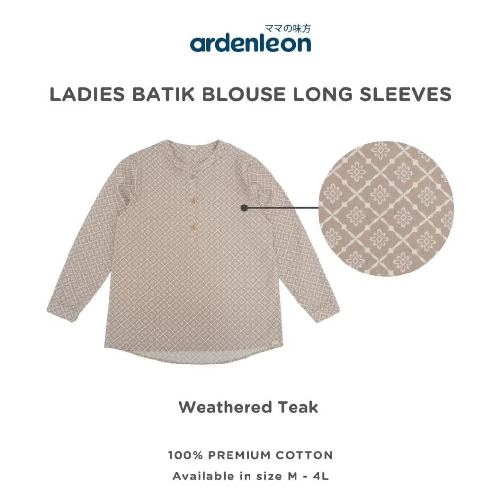 PREORDER Ardenleon - Women Batik Blouse Long Sleeves