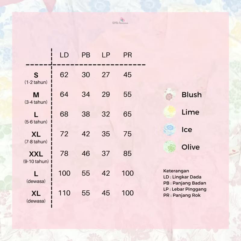 PREORDER Little Hanaa - Andara Set