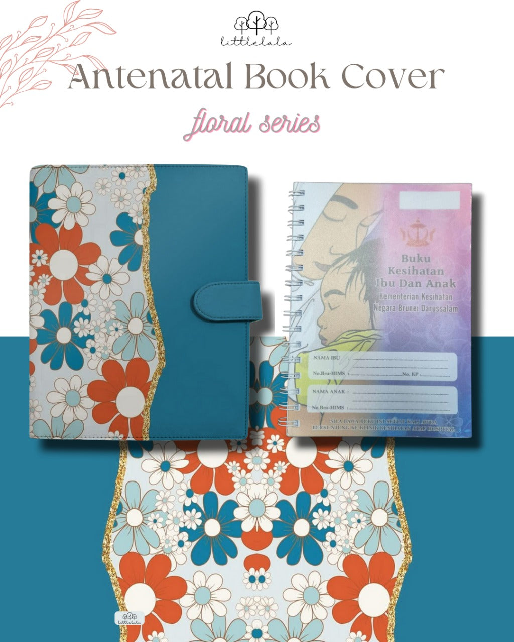 Preorder Littlelala - Antenatal Book Cover (Floral Series)